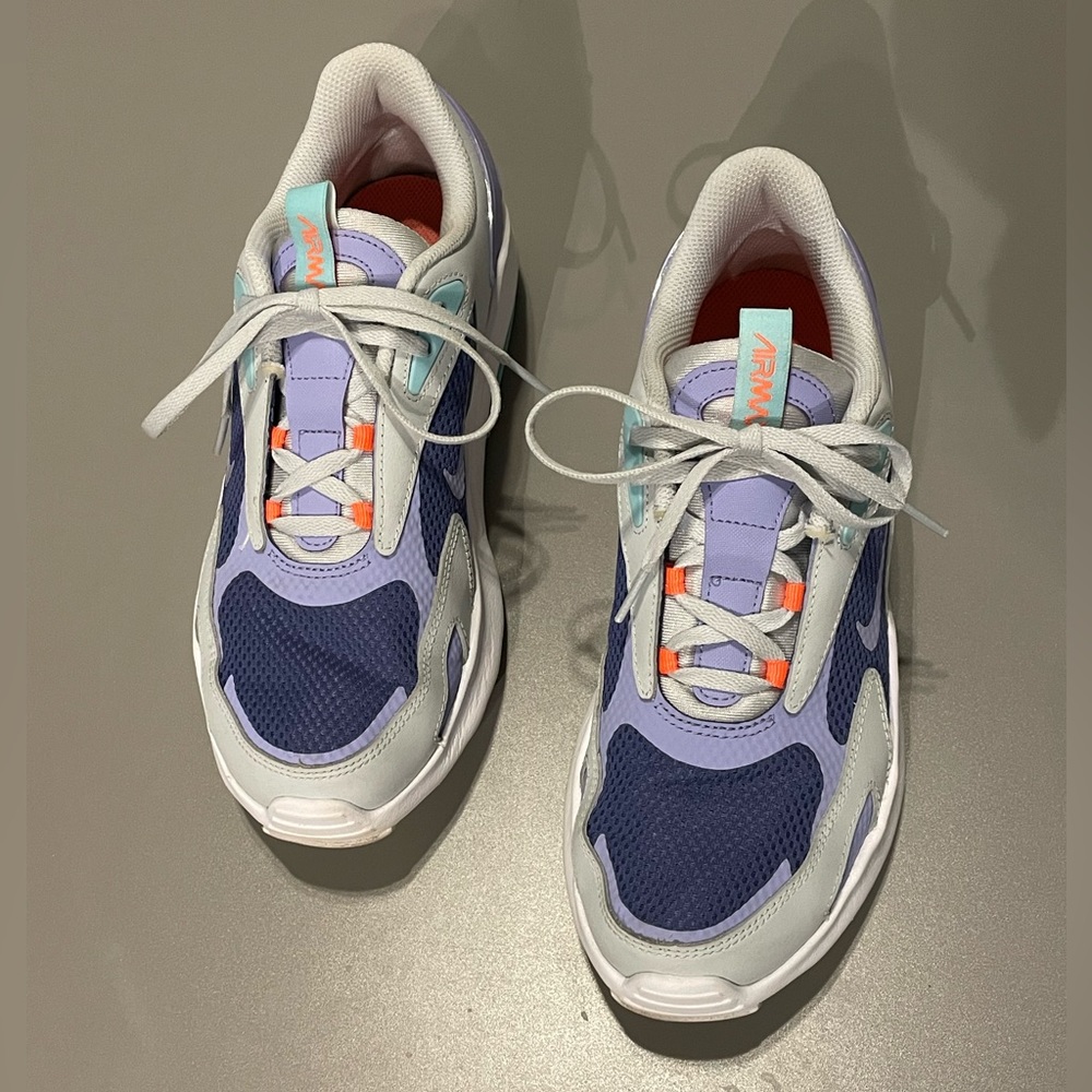 EUC Girls AirMax Grey & Purple, Size 7Y